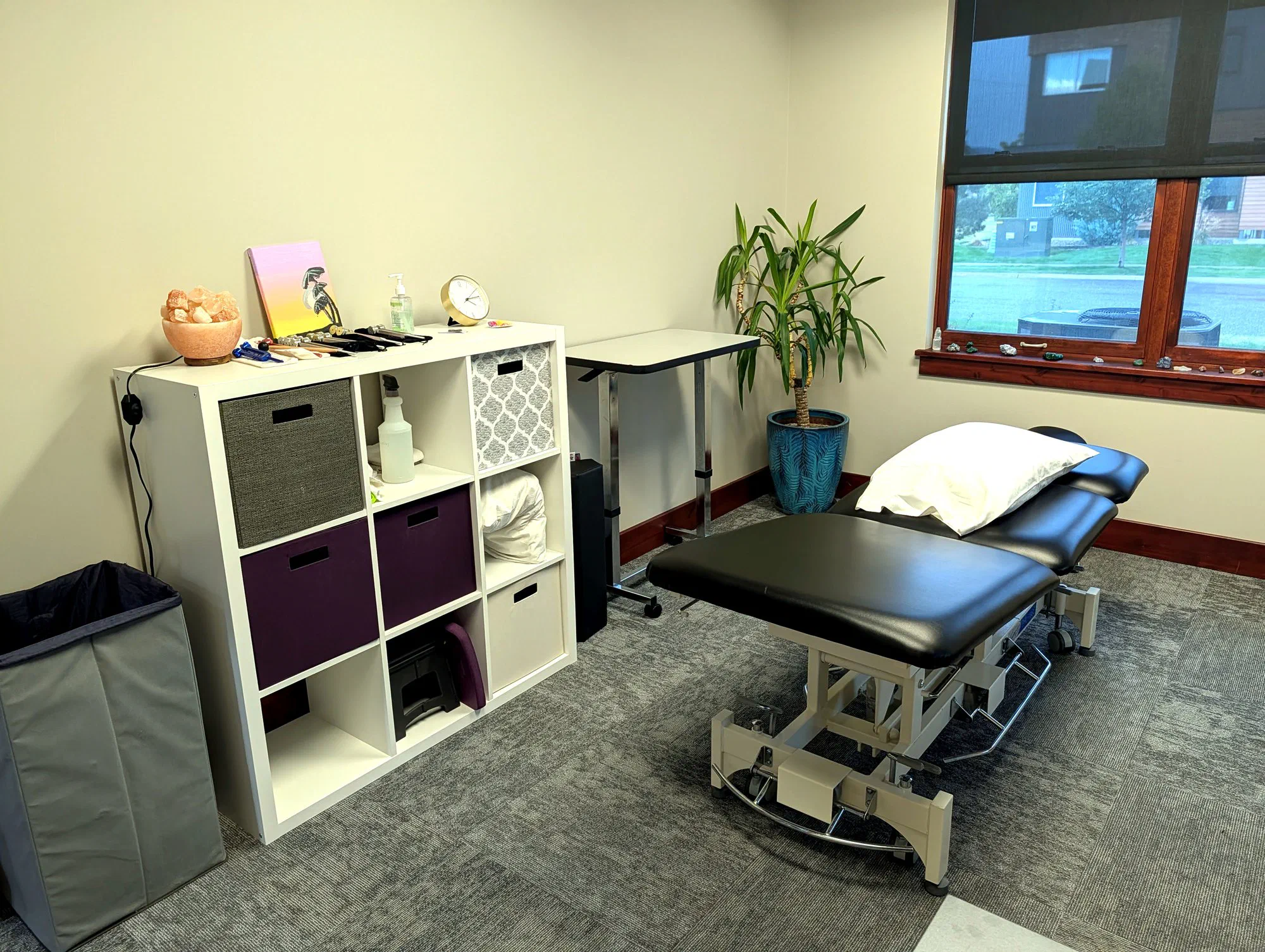 Quiet private treatment room at Root Therapy and Wellness in Bozeman, Montana, where craniosacral therapy is provided
